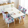 thumbnail image 3 of Set of 4 Leopard Print Dining Chair Covers Stylish Animal Pattern Washable Polyester Stretch Slipcovers Removable Seat Protector for Tropical Dining Area, 3 of 6