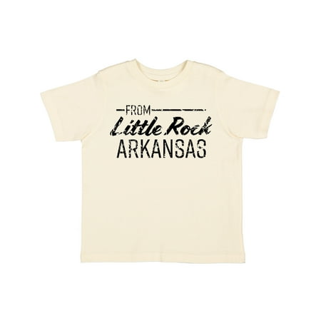 

Inktastic From Little Rock Arkansas in Black Distressed Text Gift Toddler Boy or Toddler Girl T-Shirt