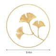 thumbnail image 4 of Colgante de pared Adorno de pared de metal Decoración colgante de fondo para la oficina en casa, Hoja de Gingko, Ronda única sidaley HA003591-04, 4 of 6
