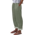 thumbnail image 2 of Oksale Womens Beach Pants 2026 Summer Straight Leg Trousres with Pockets Elastic Waisted Vacation Outfits Army Green XL, 2 of 7