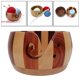 thumbnail image 1 of Recipiente de almacenamiento de de de 5.9 "Gancho para tejer Canasta de almacenamiento de lana forma forma forma para de Navidad Dos colores perfecl Cuenco de madera para almacenamiento de hilo, 1 of 8
