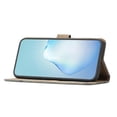 thumbnail image 2 of For iPhone 16e Case Flip Leather Retro Phone Cover Lines Imprinted - Grey, 2 of 5