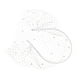 thumbnail image 3 of Diadema nupcial Zulema velo de novia jaula de pájaros Blanco, 3 of 8