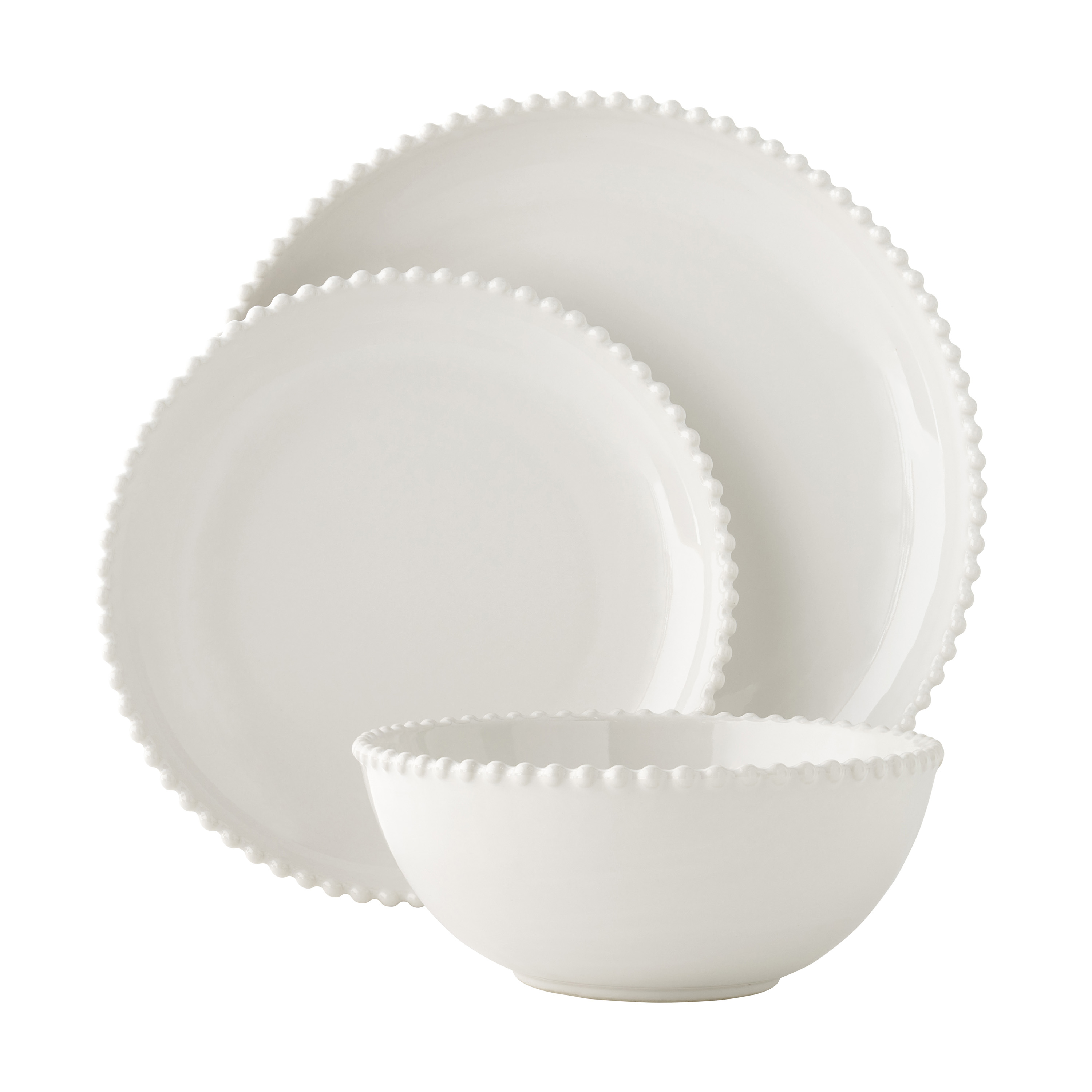 The Pioneer Woman Beaded 12-Piece Dinnerware Set photo 1
