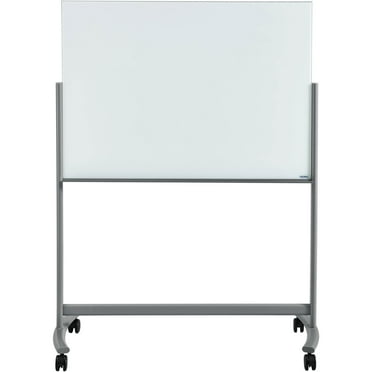 Global Industrial 695691 Mobile Glass Board - 48 x 36 in.