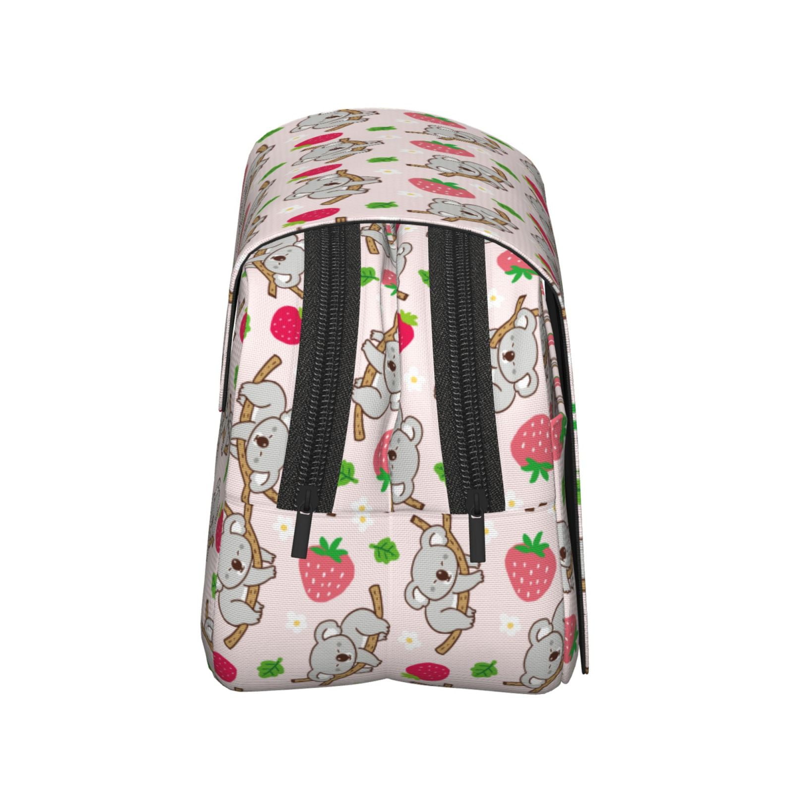 Rateoe Cartoon Koala Bear Pattern Double Clamshell Pen Case, Storage Organizer with Two Zipper Compartments– Holds Up to 50 Pencils & Pens