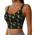 thumbnail image 2 of Fuzoiu Bee Floral Print Women's Sports Vest,U-Back Sports Tank,Gym Vests,Athletic Sleeveless Shirts,Exercise Undershirts,Yoga, Gym, and Dance Wear-Small, 2 of 8