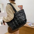 thumbnail image 5 of Autumn and Winter Women Down Bag Color Single Shoulder Bags Large Capacity Rhombic Lattice Handbag, 5 of 8