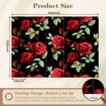 thumbnail image 3 of Wallpaper Seamless floral red roses black Peel and Stick Wall Murals 100"H x 144"W Removable PVC Wall Paper Self-Adhesive Wall Paintings Art Decor for Bedroom Living Room, 3 of 7