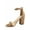 Taupe, variant on Iris-s Women's Fashion Open Toe Ankle Strap Buckle High Chunky Heels Dress Sandals Shoes ( Black, 10 )