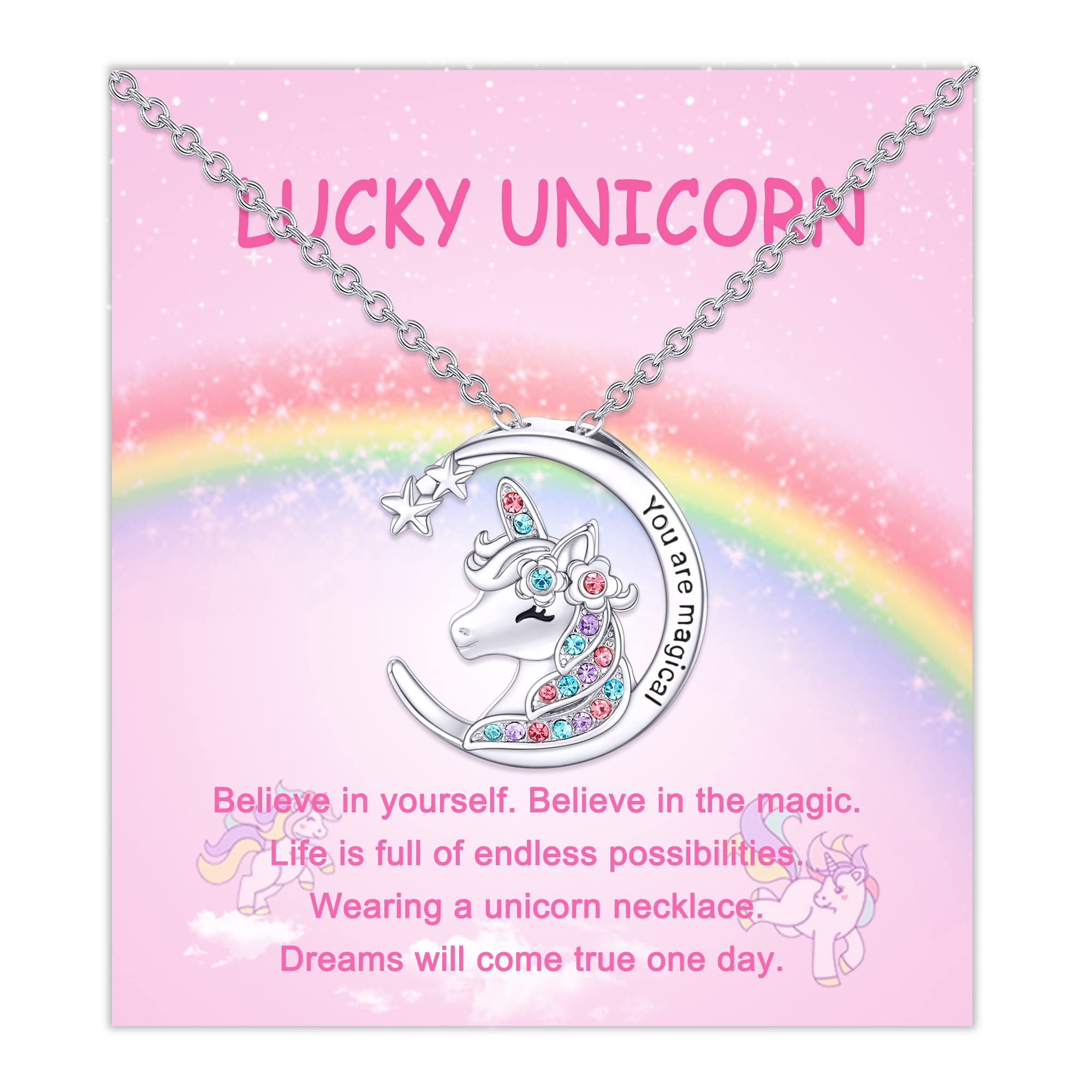  GULICX Unicorns Gifts for Girls, Heart Pendant Unicorn Necklace  for Girls Jewelry Birthday for Daughter Granddaughter Niece: Clothing,  Shoes & Jewelry