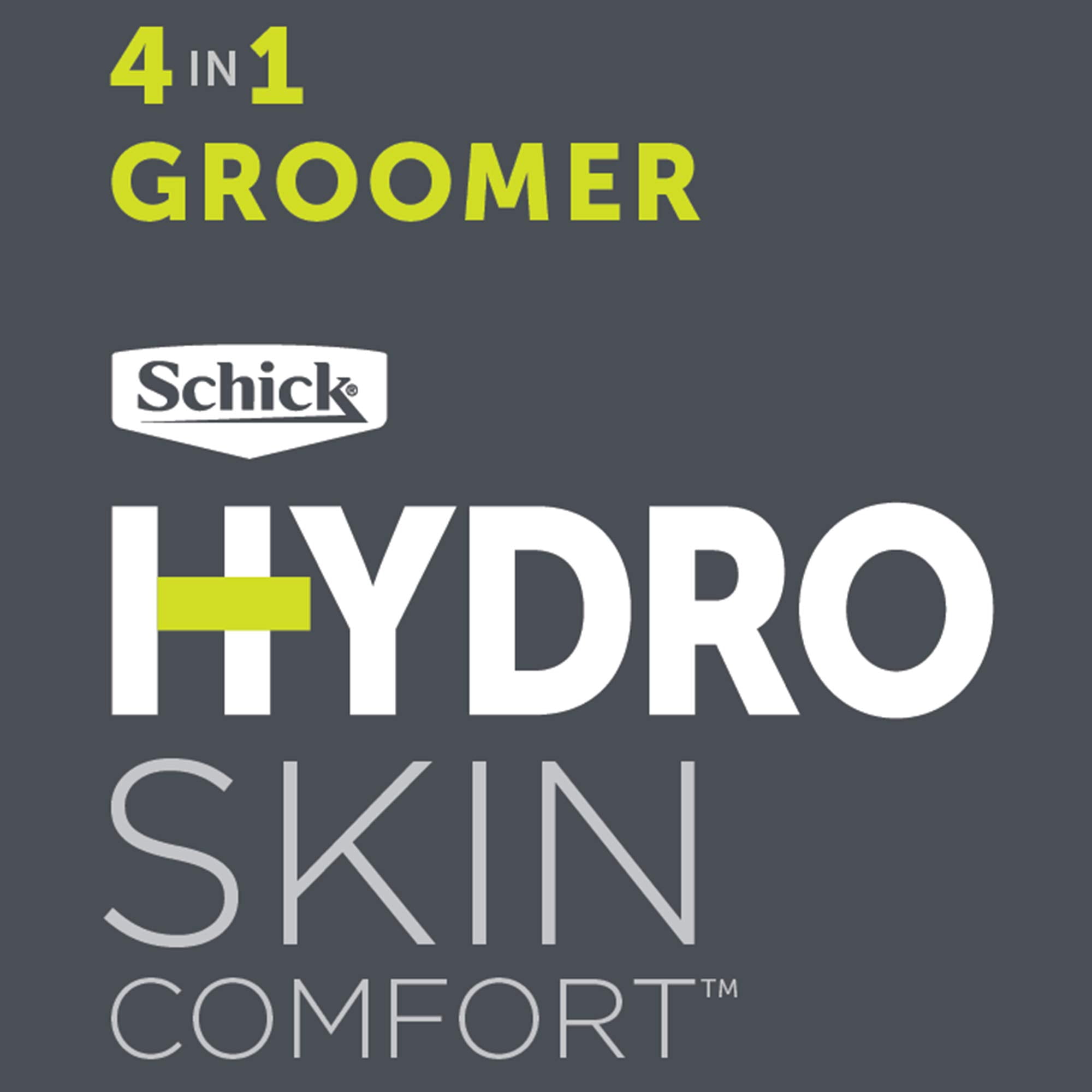 Schick Hydro 5 Beard Groomer, 4-in-1 Power Razor for Men, 1 Handle and 1 Refill
