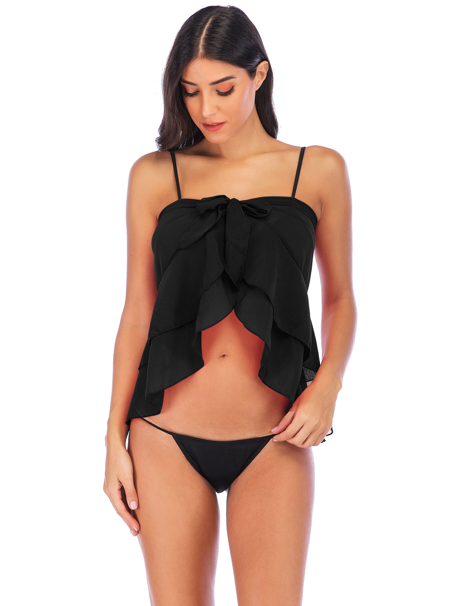 ModCloth-Swimwear-Black-One-Piece-Printed-Swim-Sarong - Style Cusp
