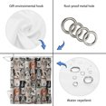 thumbnail image 5 of Grey Cartoon Bathroom Shower Curtains with 12 Hooks Polyester Waterproof Shower Curtain for Stalls and Bathtubs Dogs Cute Farmhouse Decorative Bathroom Privacy Curtain 54x78 Inches, 5 of 9
