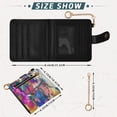 thumbnail image 3 of Small Wallet For Women Bifold Leather Pocket Coin Credit Card Holder With RFID Blocking Abstract Colorful Flowers, 3 of 6