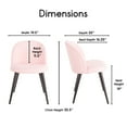 thumbnail image 2 of Elle Decor Cami Vanity Chair in French Pink, 2 of 5