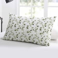 thumbnail image 5 of Sage Green Botanical Throw Pillow Cover 16 x 24 Inch Decorative Pillow Cover Retro Blossom Floral Wildflower Lumbar Pillowcase Seasonal Rectangle Cushion Case for Couch Sofa Bed Living Room, 5 of 7