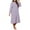 Purple, variant on QNANSPI Robes for Women, Soft Women's Bathrobe, Women's Fall Winter Soft Solid Color Long Sleeve Pullover Bathrobe Zip Cardigan Outerwear Sleep Robe