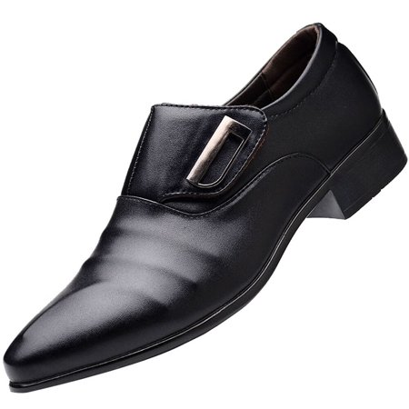 

Mortilo Style Men s Breathable Comfortable Business Slip On Leisure Solid Color Shoes Gift