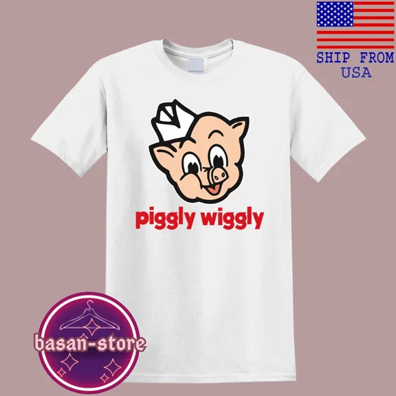 Piggly Wiggly Store Men's White T-Shirt Size S-5XL