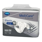 MoliCare Premium Elastic 10D Briefs, Unisex, Heavy Absorbency, Medium, 14 Count