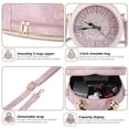 thumbnail image 3 of Pu Leather Handbags Fashion Real Clock Shoulder Bag Casual Women Evening Crossbody Bags,Retro Vintage Steampunk Female Messenger Bags for Women Girls, 3 of 5