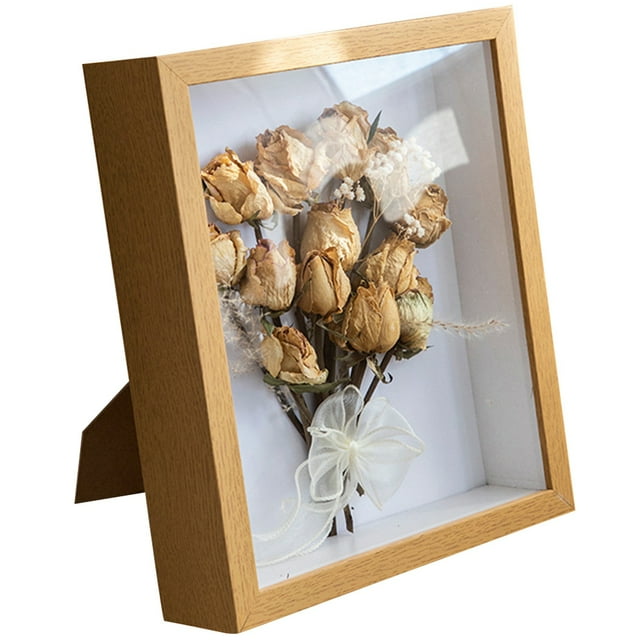 Specimen Frame Set Hanging - Glass Wood 4x6 Inch Picture Frame Table Top Frame