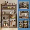 thumbnail image 5 of CazToi Industrial 6-Tier Bakers Rack with Power Outlet Ideal for Kitchen, Dining & Living Room, 5 of 8