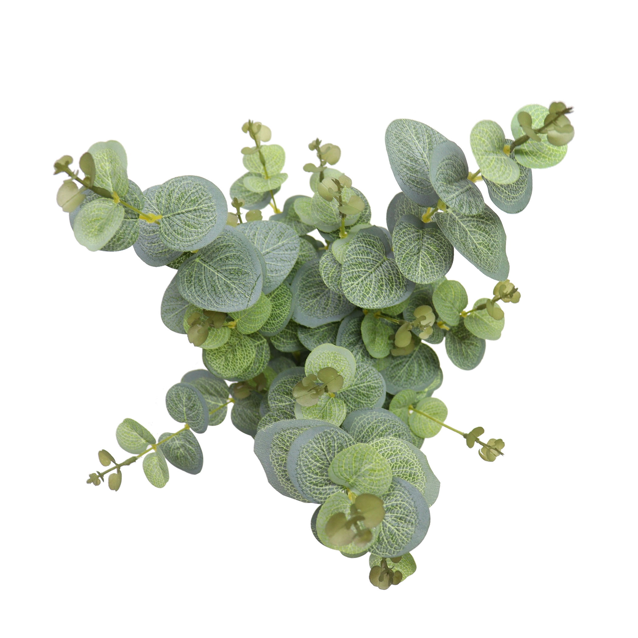 Nature's Mark 19.7’’H Artificial Eucalyptus Greenery Plant in Gray Plastic Planter