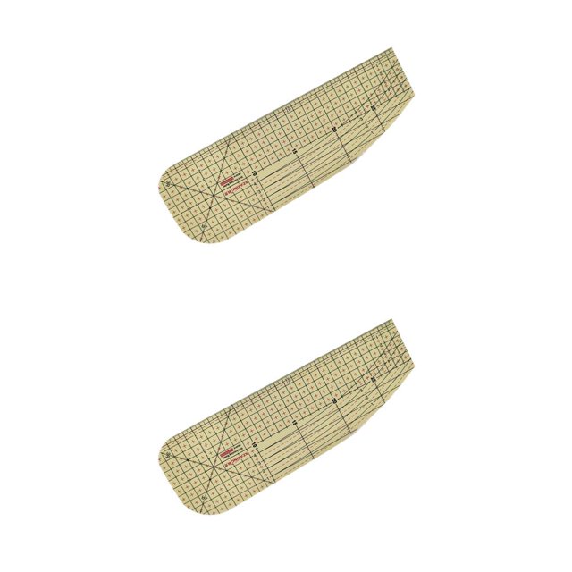 Monstrate Regla de planchado para manualidades DIY, herramienta de medición en caliente de costura de retales a medida, costura artística para Type3 NO3