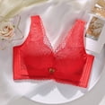 thumbnail image 4 of Plus Size Cotton Unlined Bra Adjustable Seamless Plunge Bra Invisible Bra Padded Seamless Adjustable Straps Bra, 4 of 5