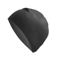 thumbnail image 6 of Unique Bargains 1 Pc Waterproof Solid Color Swim Cap for Women Black, 6 of 6