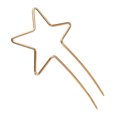 thumbnail image 1 of : Horquilla minimalista de alambre en forma de estrella, horquilla metálica, sujetador de moño, horquilla en forma de U, peinado recogido celestial para chicas con cabello largo y grueso, 1 of 5