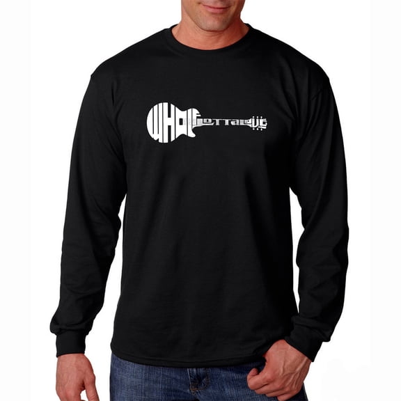 LA Pop Art Men's Word Art Long Sleeve T-shirt - Whole Lotta Love