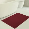 thumbnail image 3 of American Soft Linen, Silicone Backing Bath Rug, 100% Cotton 17x24 inches, Soft Absorbent Bath Mat Rugs,  Bordeaux, 3 of 7