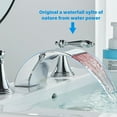 thumbnail image 3 of Zovajonia Brass Polished Chrome Bathroom Faucet, 3 of 7