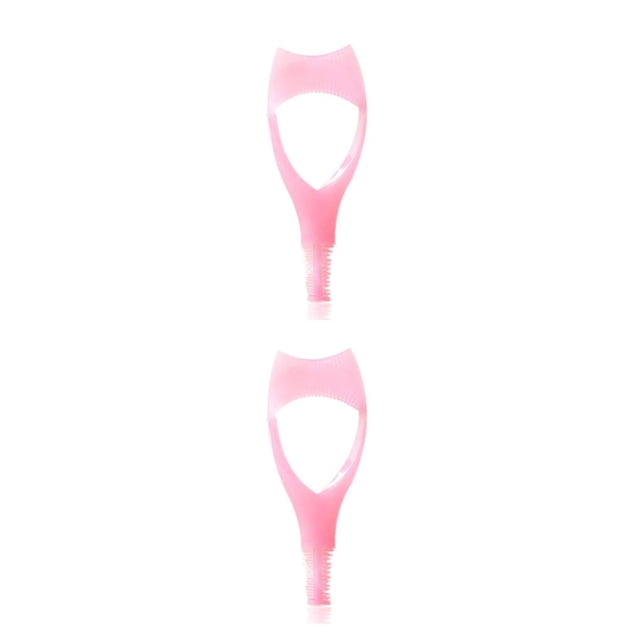 Seitruly Women 3 in 1 Mascara Supplies Makeup Eye Guide Portable Curler Accessory Natural Beauty Eyelashes Lash Applicator Guard 2Conjunto