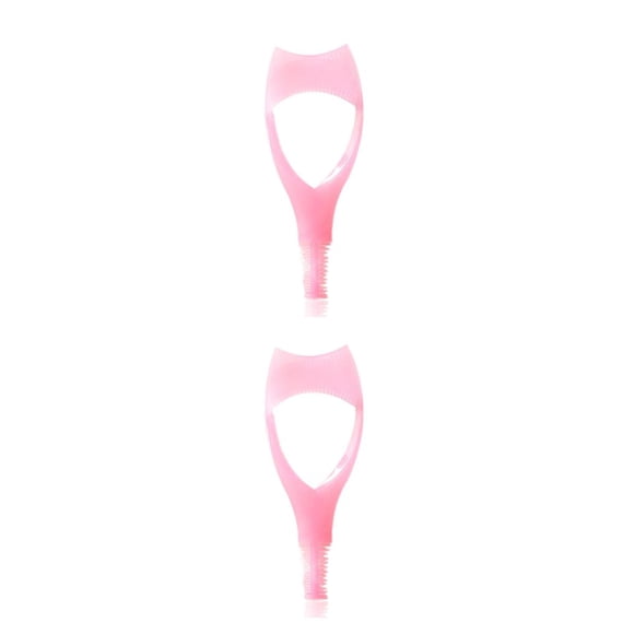 Seitruly Women 3 in 1 Mascara Supplies Makeup Eye Guide Portable Curler Accessory Natural Beauty Eyelashes Lash Applicator Guard 2Conjunto