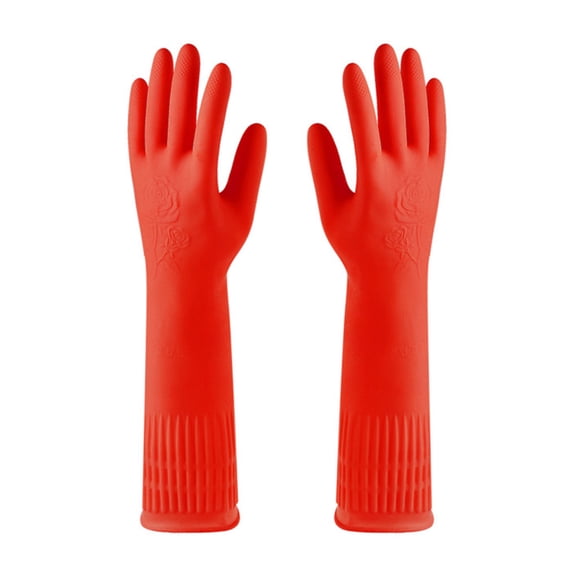 Billuyoard 2 guantes de goma para cocina, herramienta de jardinería, mano de obra duradera, gran sellado, accesorios multiusos para el hogar Suministros de limpieza para el hogar Rojo METRO
