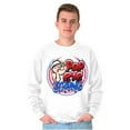 thumbnail image 4 of Airbrushed Cartoon Popeye Strong Men Big & Tall Sweatshirt Brisco Brands 2X, 4 of 5