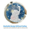 thumbnail image 6 of Disketp Cute Elephant Sitting In The Moon With Little Bunny Small Mouse Pad 7.9x7.9 Inches,Washable Round Mousepad For Office Laptop Computer,Non-Slip Rubber Base Mouse Pads For Wireless Mouse, 6 of 9