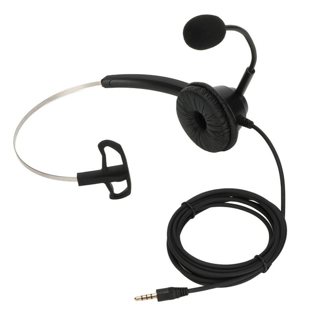 Single Ear Customer Service Headset, Flexible Business Headset Plug And Play For Telemarketing