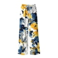 thumbnail image 6 of Jovrlynd Pajama Pants Women Floral Printed Elastic Waist Pajama Bottoms with Pockets Soft Casual Loungewear Pajamas, S-3XL, 6 of 6