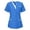 Blue, variant on Women Scrub Tops V-Neck Tops with Pockets Cozyfit Scrubs for Women Red Scrubs Cozy Fit Women's Scrubs