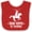 Red and White, variant on Inktastic Team Roper in Training Cowboy Boys Baby Bib