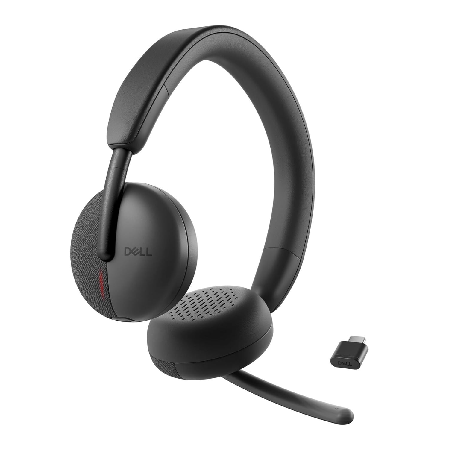 Dell WL3024 Wireless Headset with AI-Based Noise Cancellation Mic and Leatherette Headband (Black) thumbnail 8