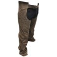 thumbnail image 2 of Perrini Men’s Fashion Motorbike Cowhide Motorcycle Leather Chaps Brown Color Lined, 2 of 5
