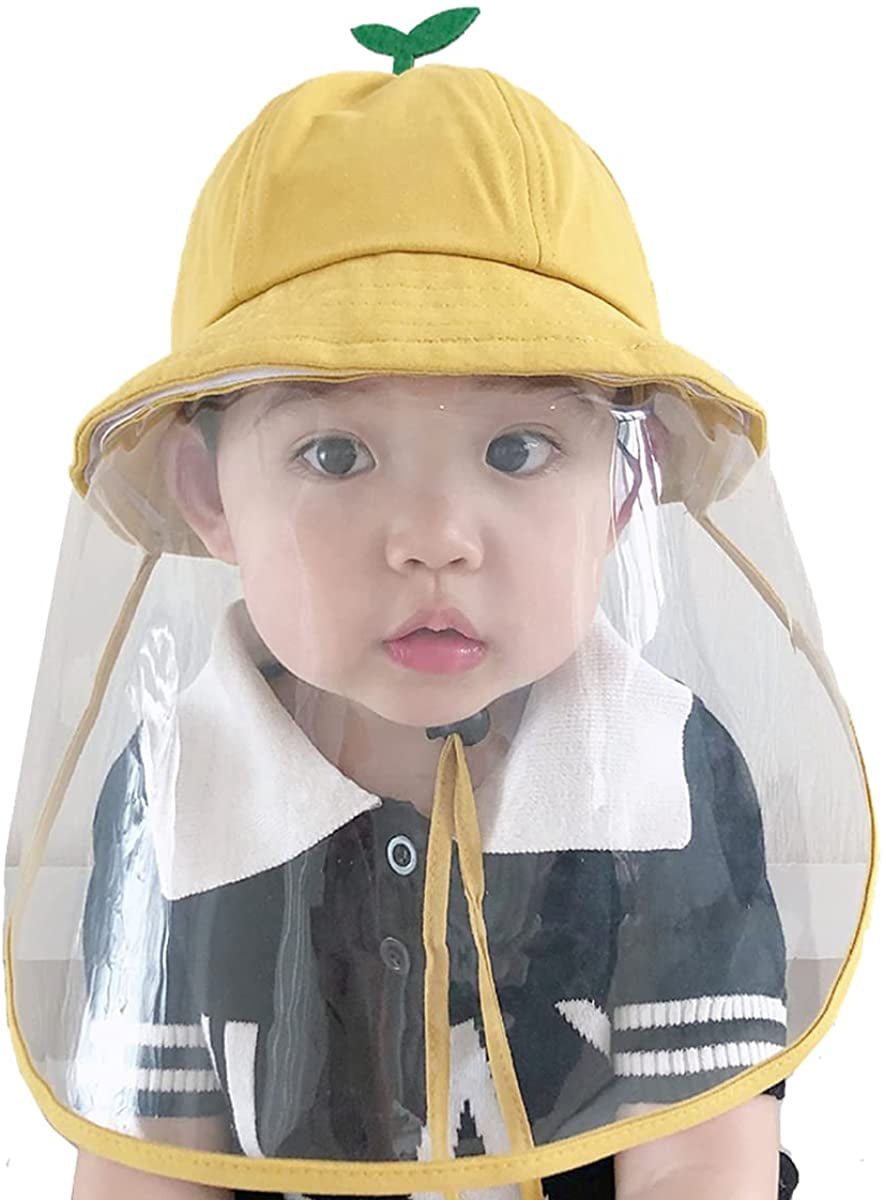 Baby Kids Sun Hats With Removable Face Visor Shield Uv Protection Cotton Hats Walmart Com