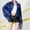 Blue, variant on Womens Glitter Tassel Sequin Cardigan Sparkly Long Sleeve Open Front Jacket Casual Outerwear Y2K Streetwear
