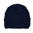 thumbnail image 3 of C.C Babies' Winter Knit Plain Cuff Skull Cap Beanie Hat, Solid Navy, 3 of 5